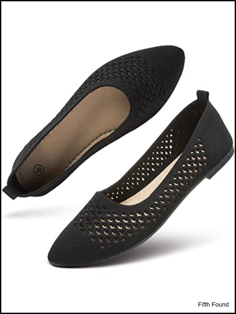 Mesh Ballet Flats Pointed Toe Slip On Dress Shoes Memory Foam
